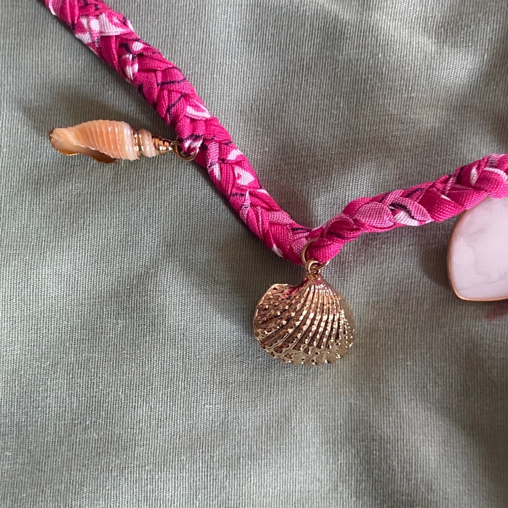 Free People Pink and Gold Charm Necklace - Picture 3 of 3